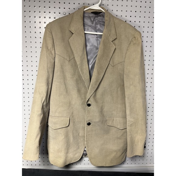 Brad Whitney Other - Brad Whitney Elbow Patch Blazer WESTERN CORDUROY Coat Jacket Tan Vtg 70s